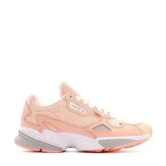 ADIDAS Corduroy Falcon Sneakers in Glow Pink - Picture 1 of 9